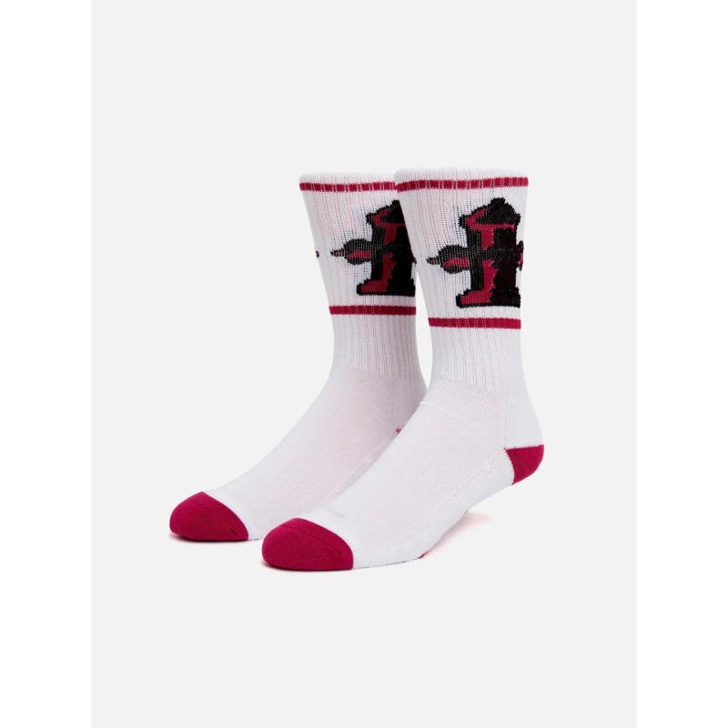 Value Pack Bookend Sock - White/Red