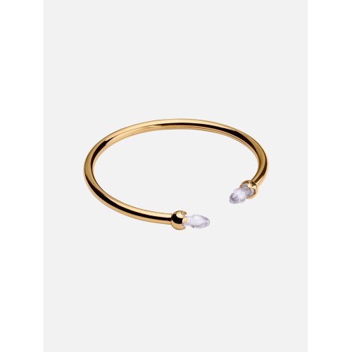 Value Pack Clear Double Fantasy Nano Plag Bracelet - Gold Vermeil