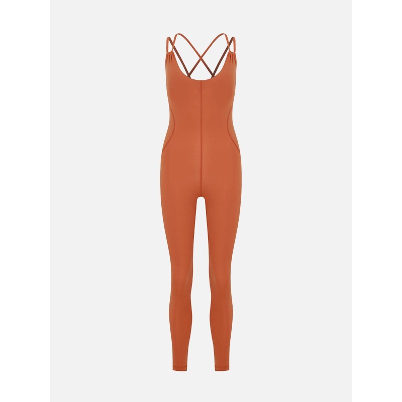 Value Pack Jenito Crew Neck Jumpsuit - Baked Clay