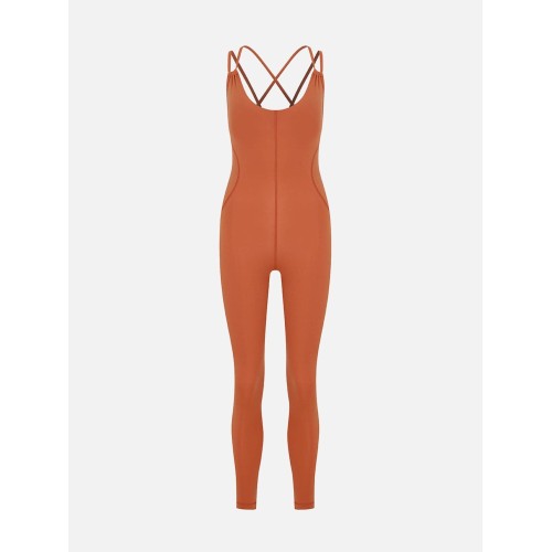 Value Pack Jenito Crew Neck Jumpsuit - Baked Clay