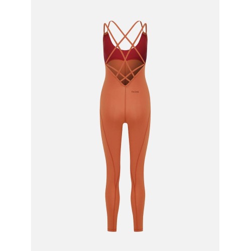 Value Pack Jenito Crew Neck Jumpsuit - Baked Clay