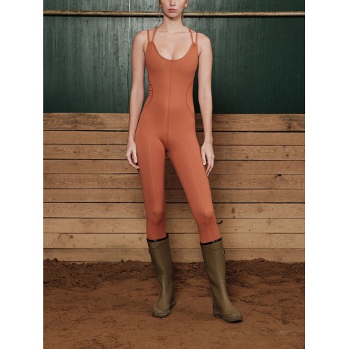 Value Pack Jenito Crew Neck Jumpsuit - Baked Clay