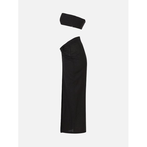 Value Pack Strapless Linen Suit - Black